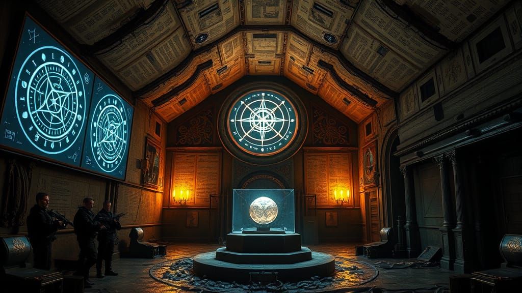 Secret Vatican Base with Men in Black