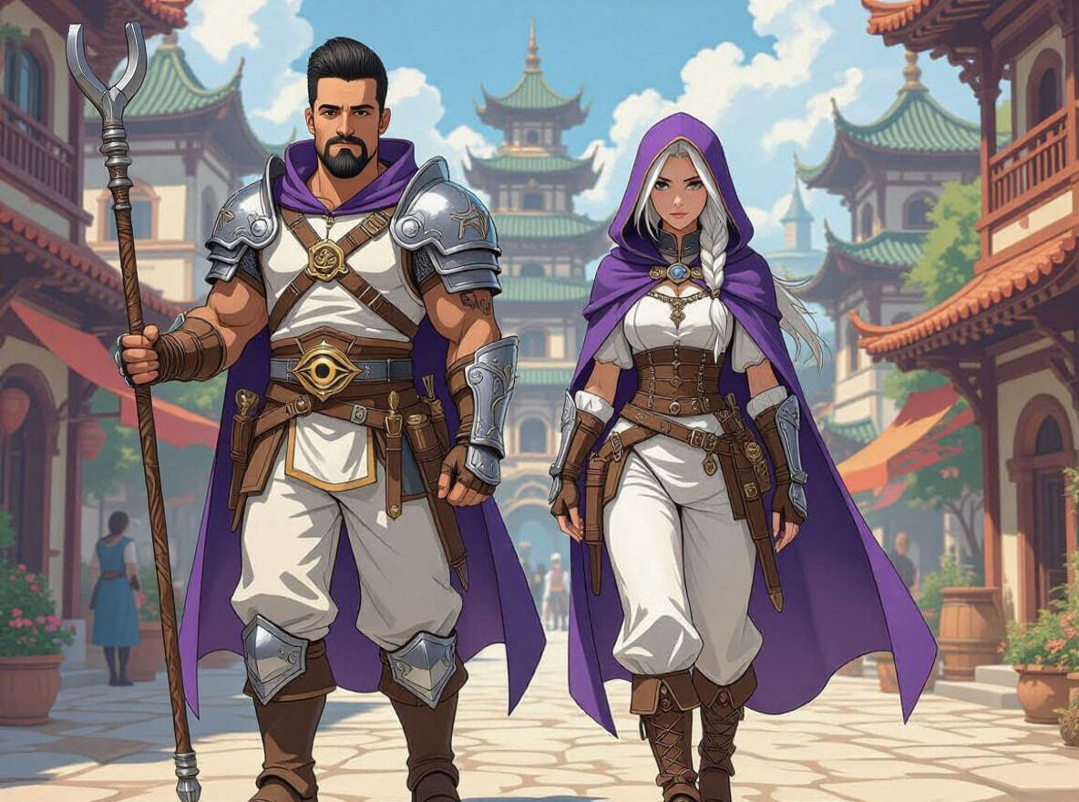 Fantasy City Patrol by Studio Trigger in Manga Style