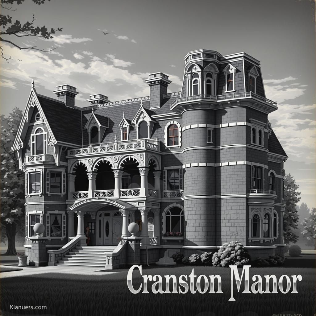A 1980s video game cover with the words "Cranston Manor" on ...