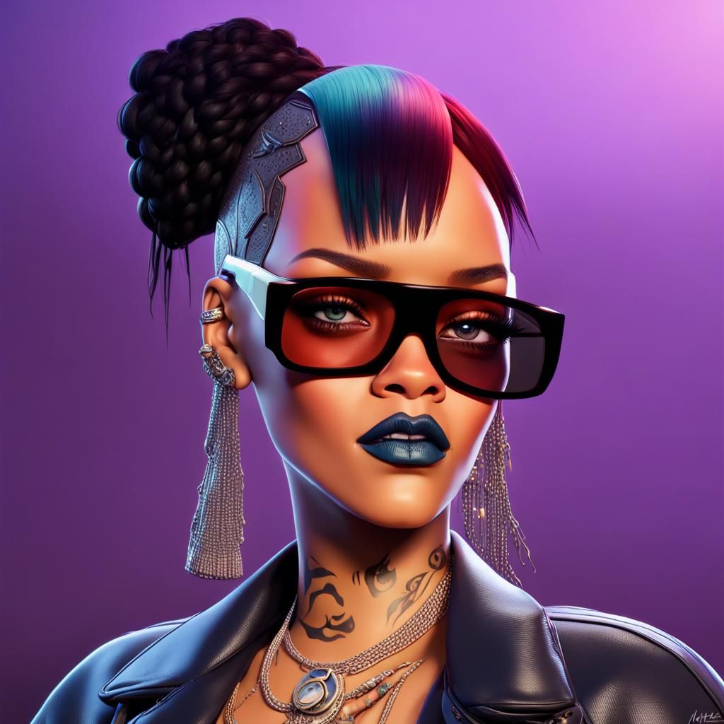 Rihanna as a Raider: 3D Digital Art