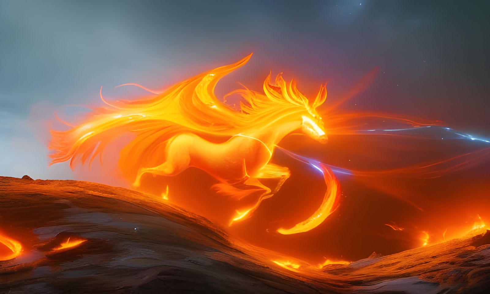 Fiery Horse Galloping Across the Galaxy