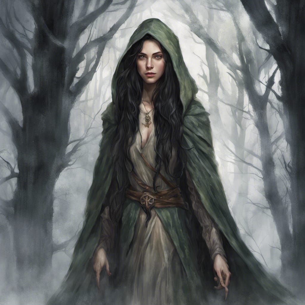 female elf druid DnD