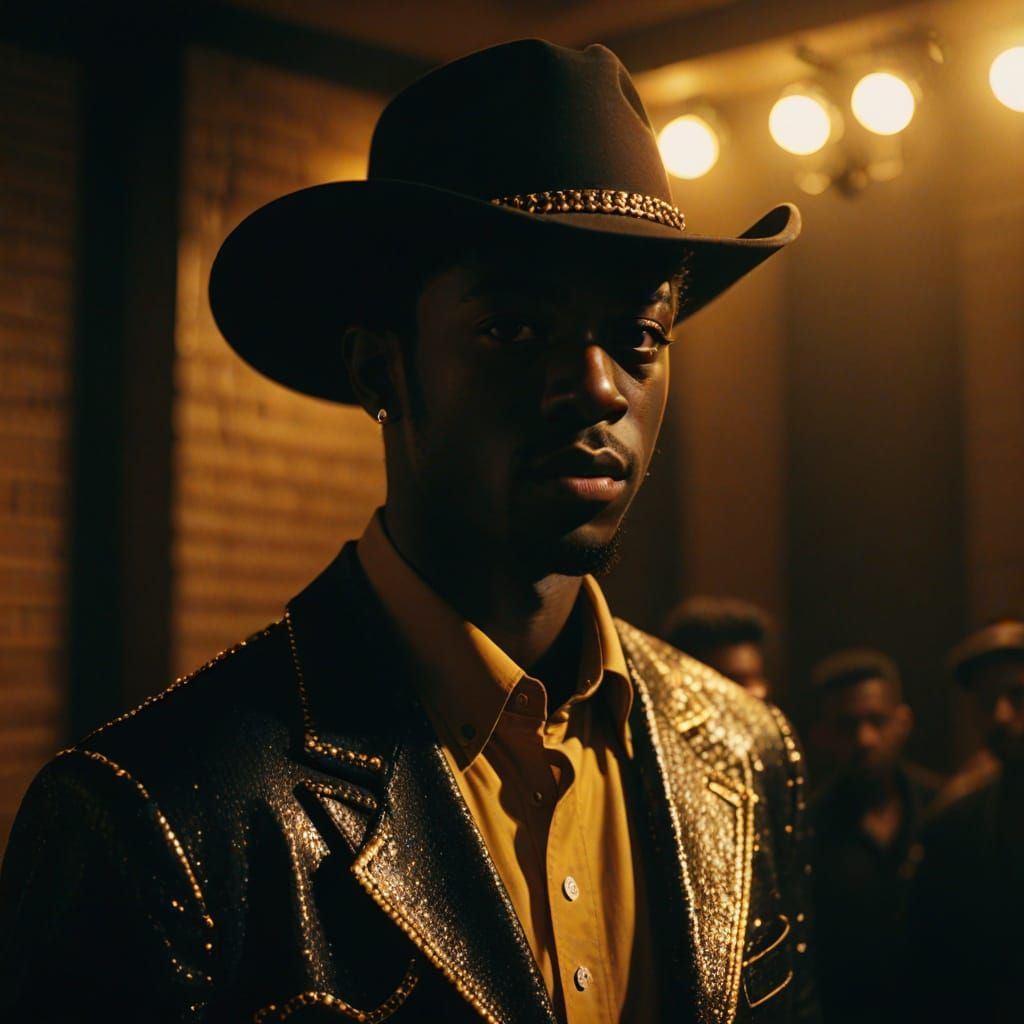 Lil Nas X Performance in Film Noir Style