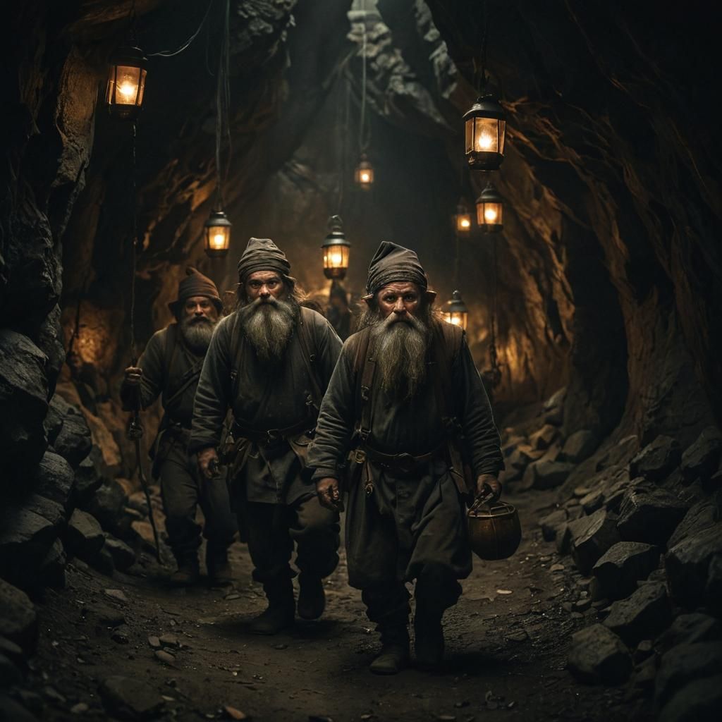 Dwarfs Mining for Gold in Dark Passage