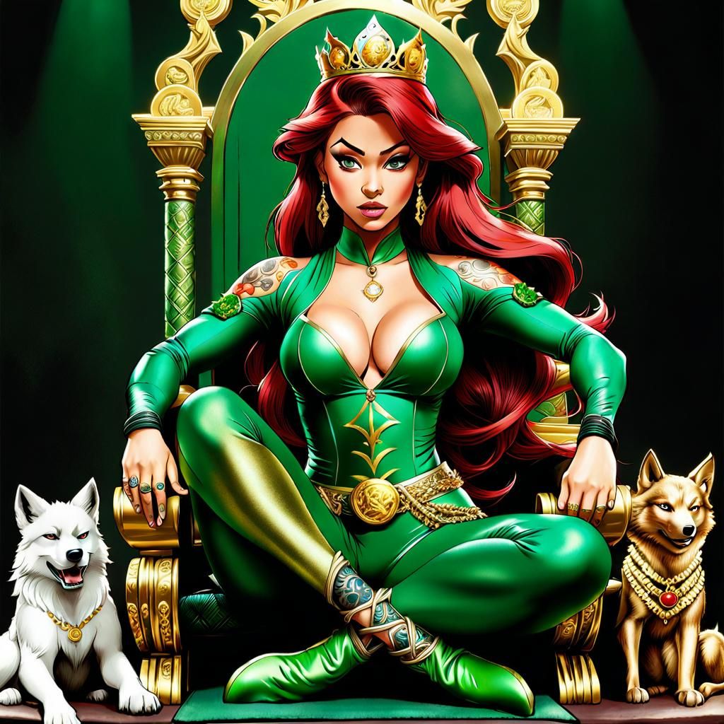 Ariel as a mixed martial artist from the underworld