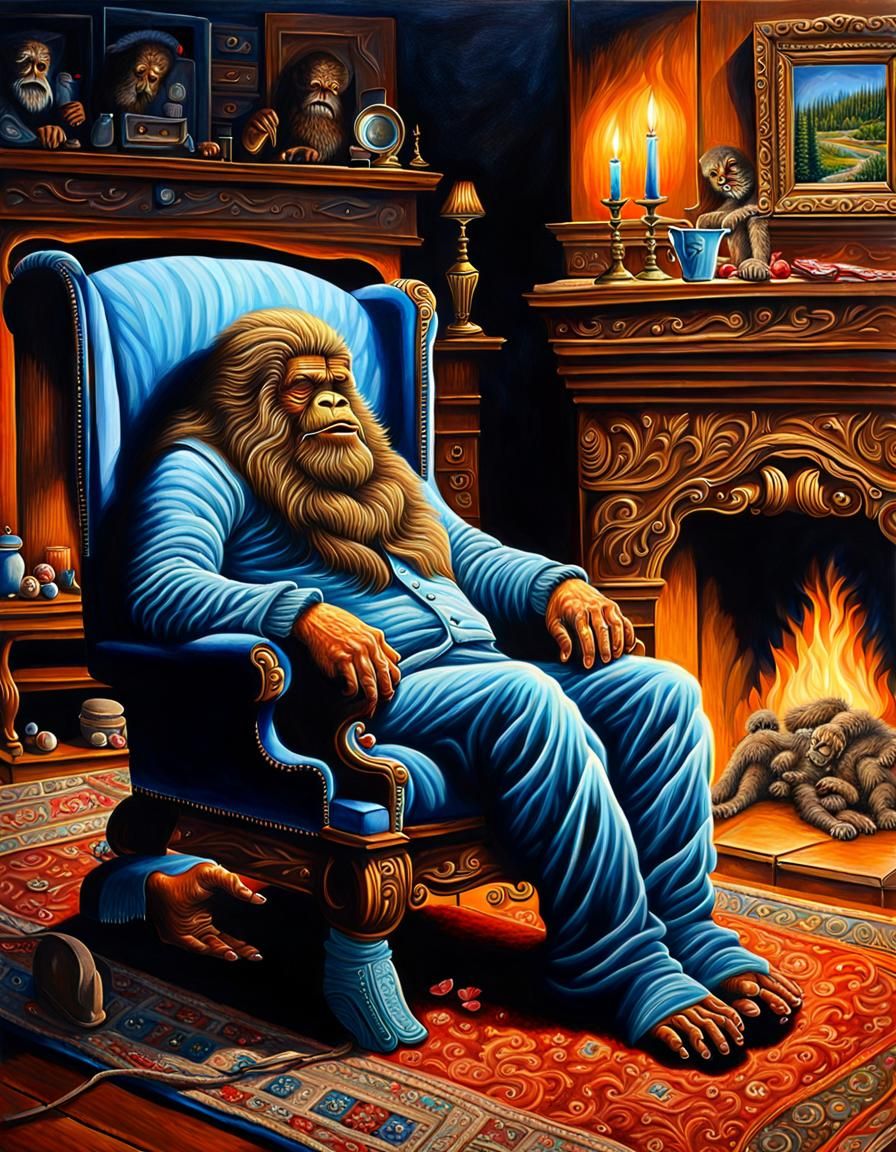 Bigfoot kicking back