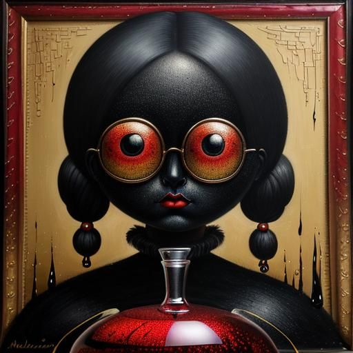 Surreal Figures in Vivid Colors, Botero Style