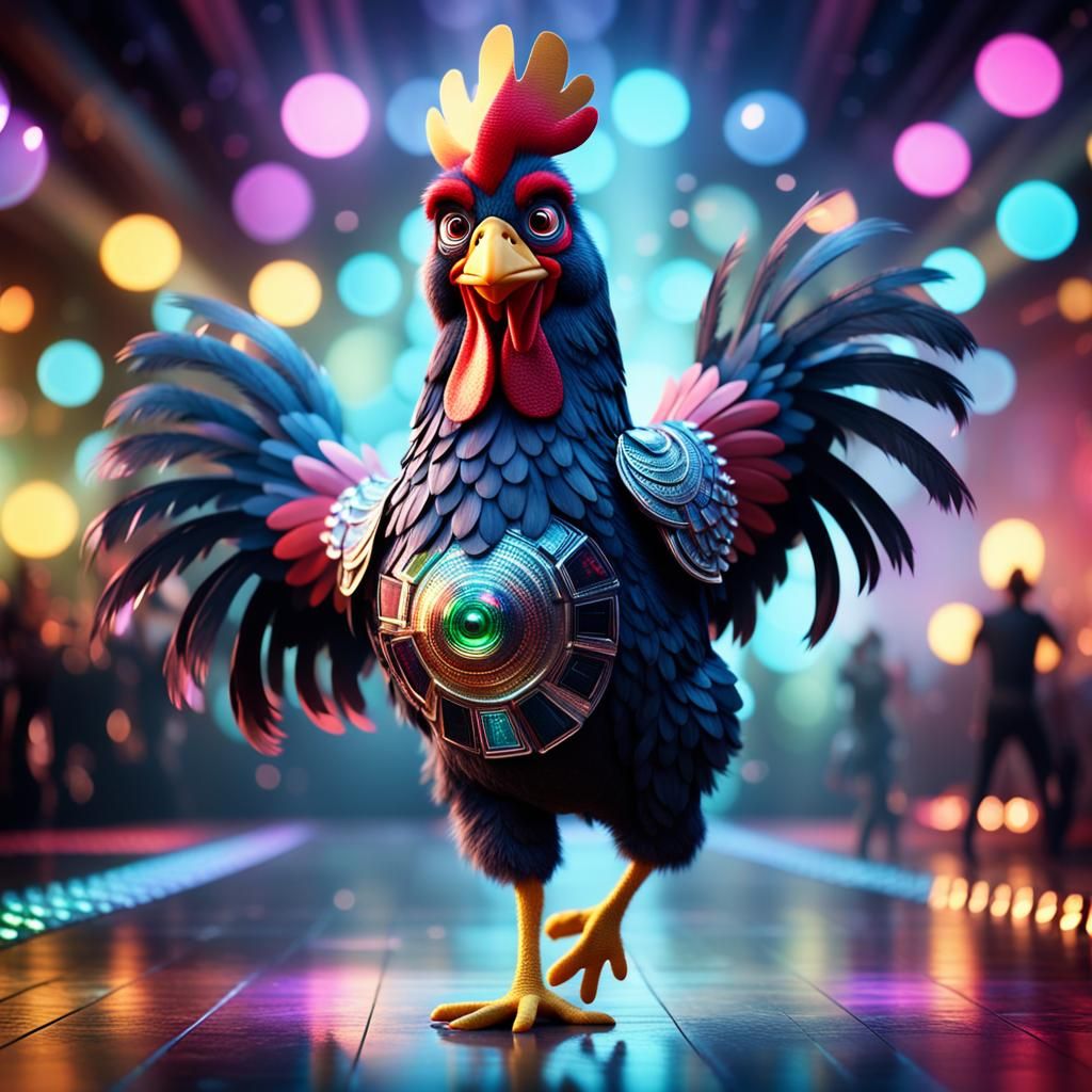 Disco Chicken Rocks the Dance Floor