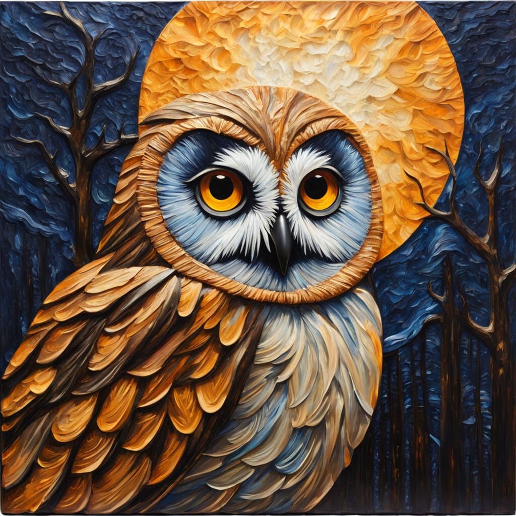 Owl at night