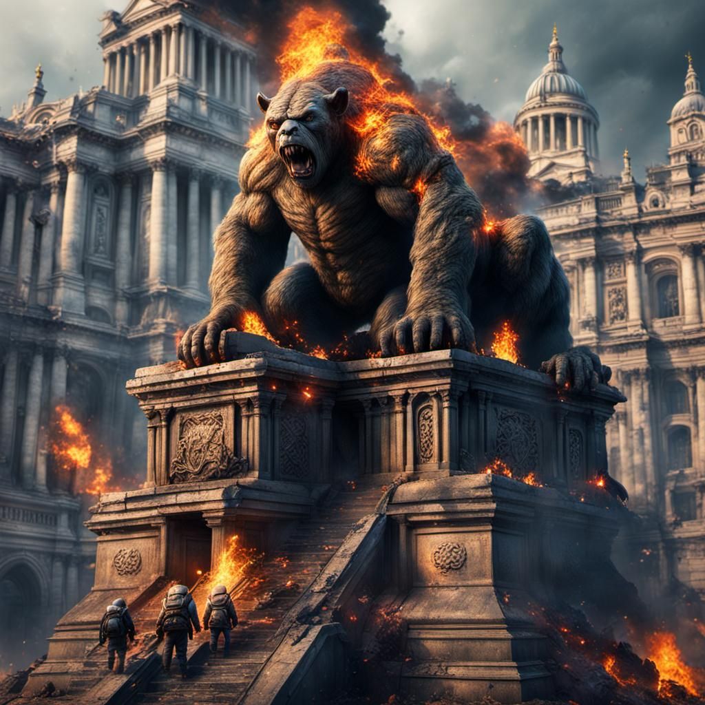 Chaotic London: Mutated Animals and Burning Monuments