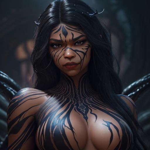 Venom Symbiote Realism: An Artstation Trending Portrait