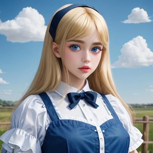 Modern Alice in Wonderland Photo, Rothko Style