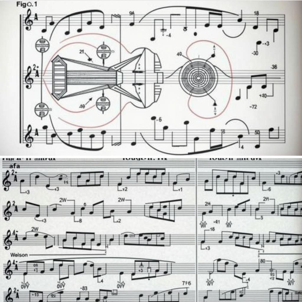 Hybrid Graphic Score Inspired by Futurist Art