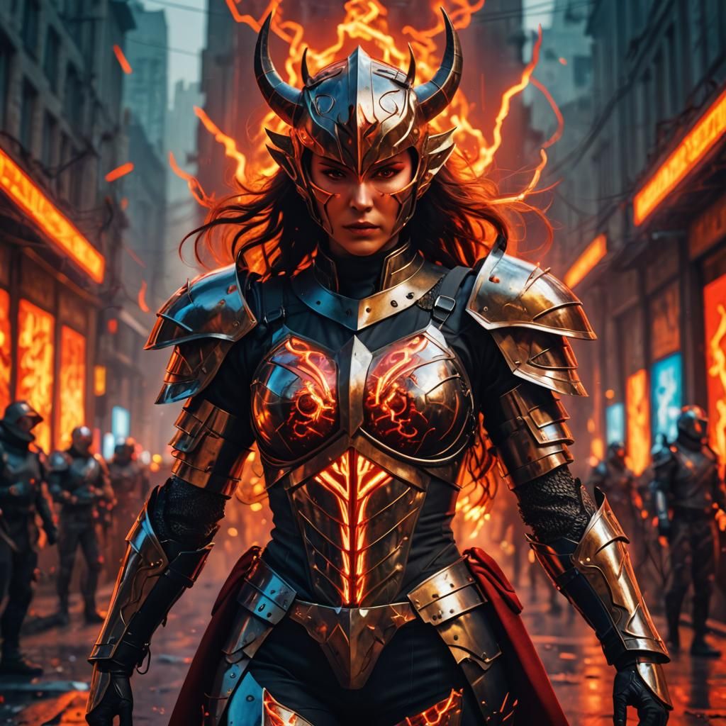 Communism Demon Knight Portrait in 3D