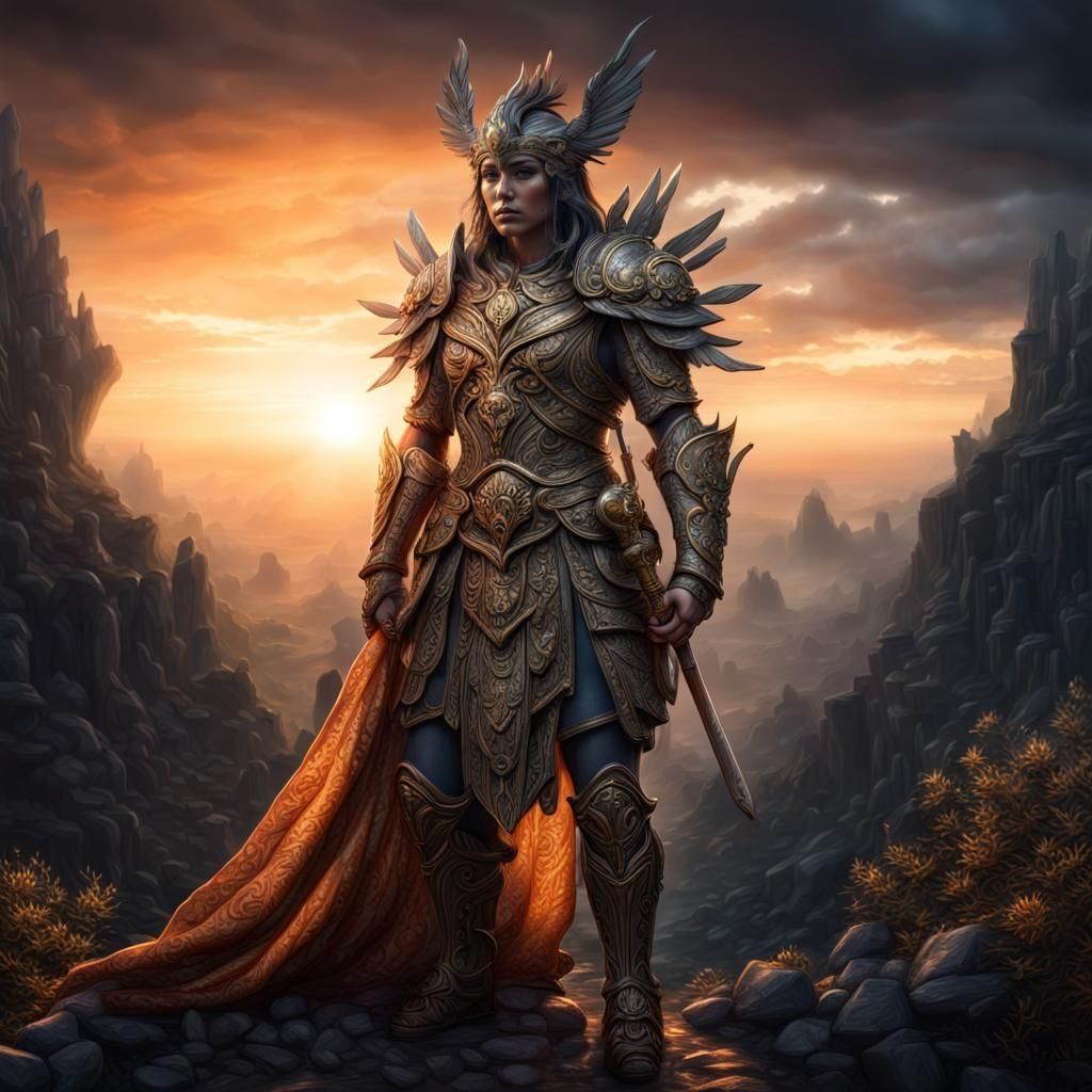 Fantasy Guardian of the Dawn in HDR