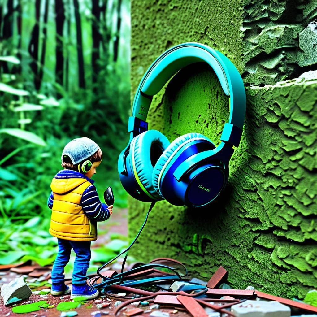 Tiny Explorer and Colossal Headphones