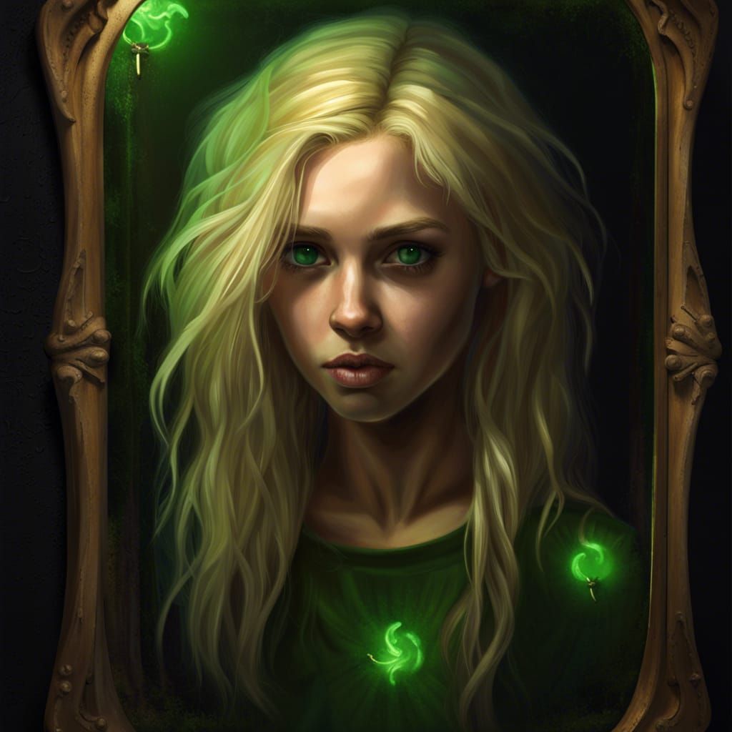 Realistic Girl Trapped in Antique Mirror