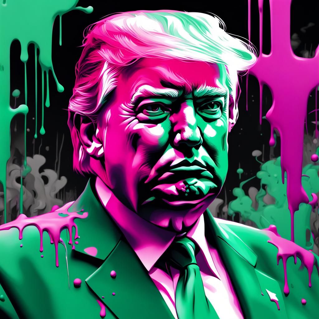 Graffiti Portrait in Gothic Street Art Style