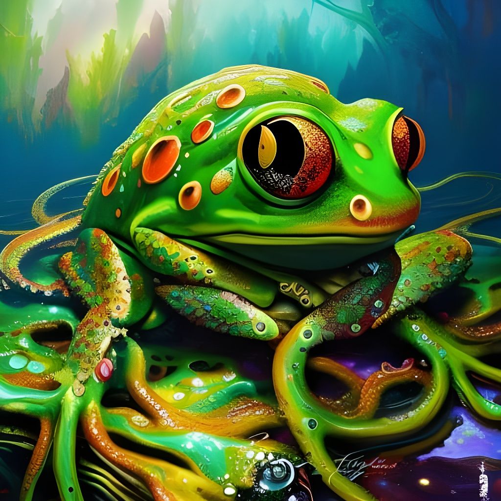 FROGTOPUS Frog Octopus Hybrid
