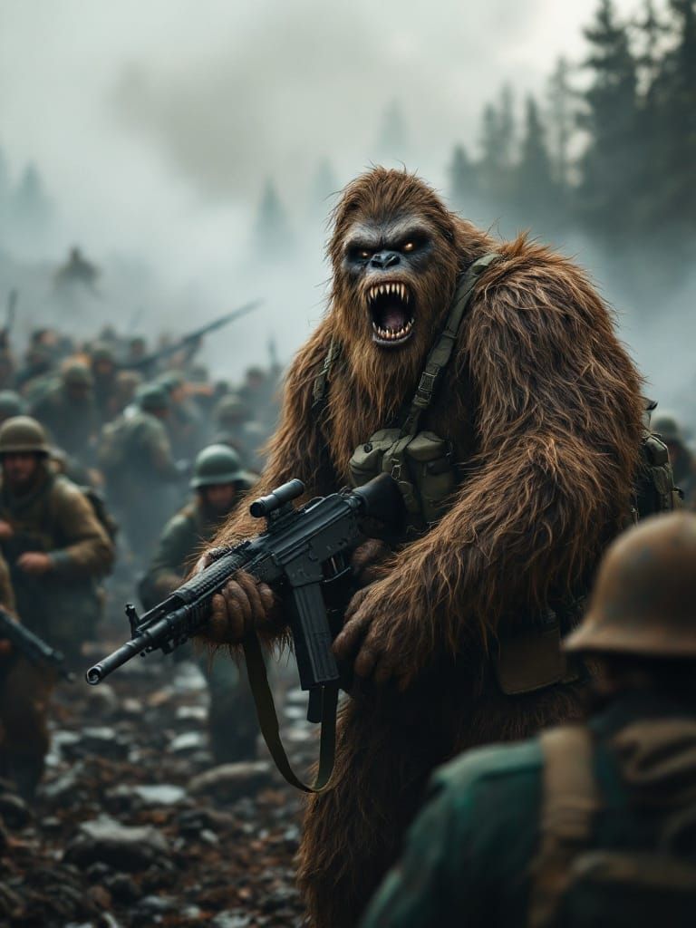 Gritty WWII Meets Hilarious Sasquatch in Hyper-Realistic Gam...