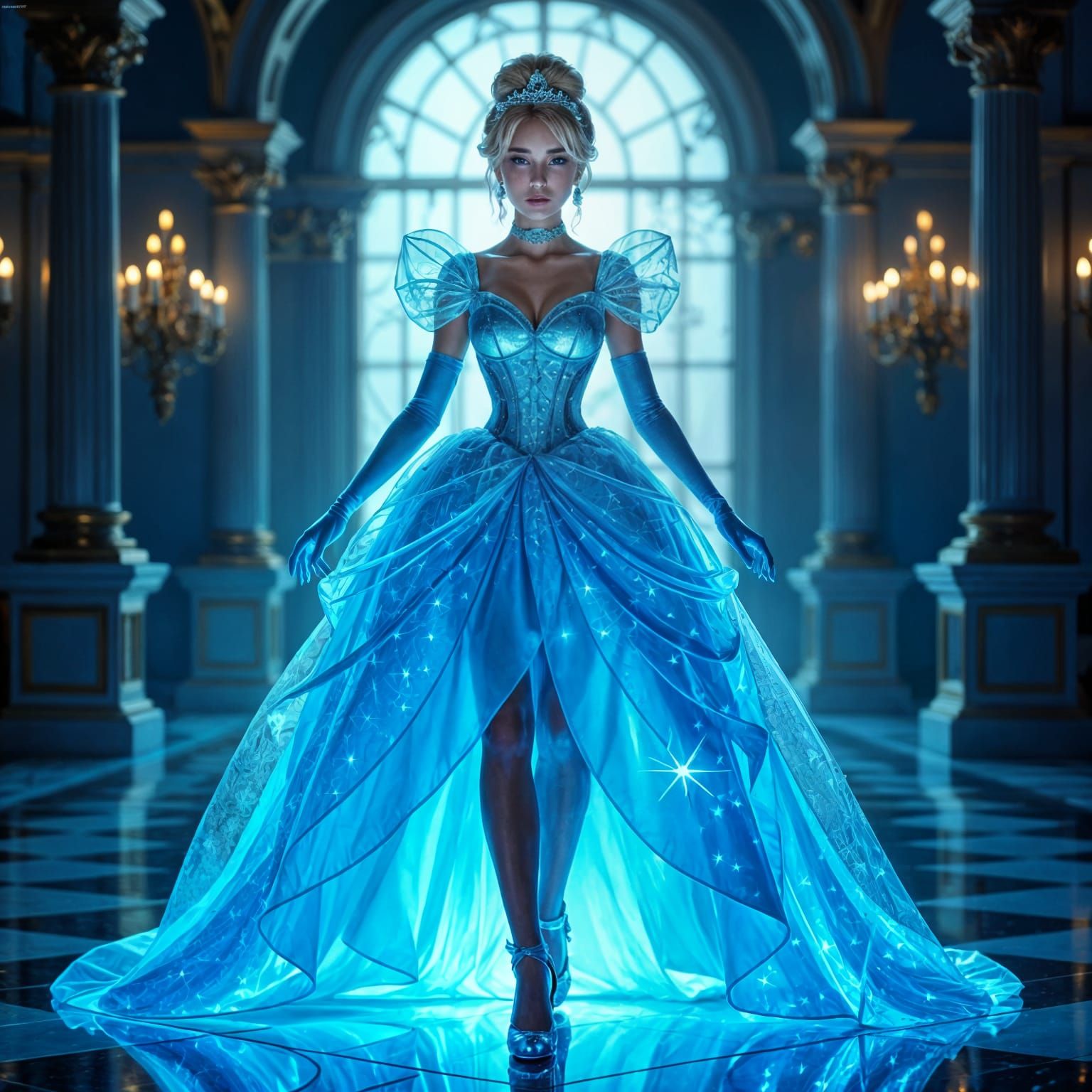 Princess Cinderella in Epic Glass Dress