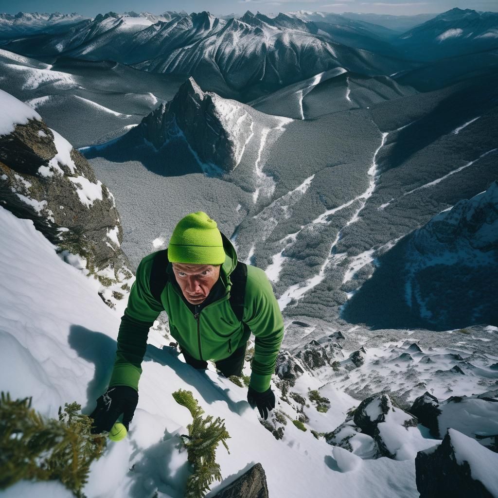 Climber's Snowy Summit Surprise: Tennis Ball Discovery