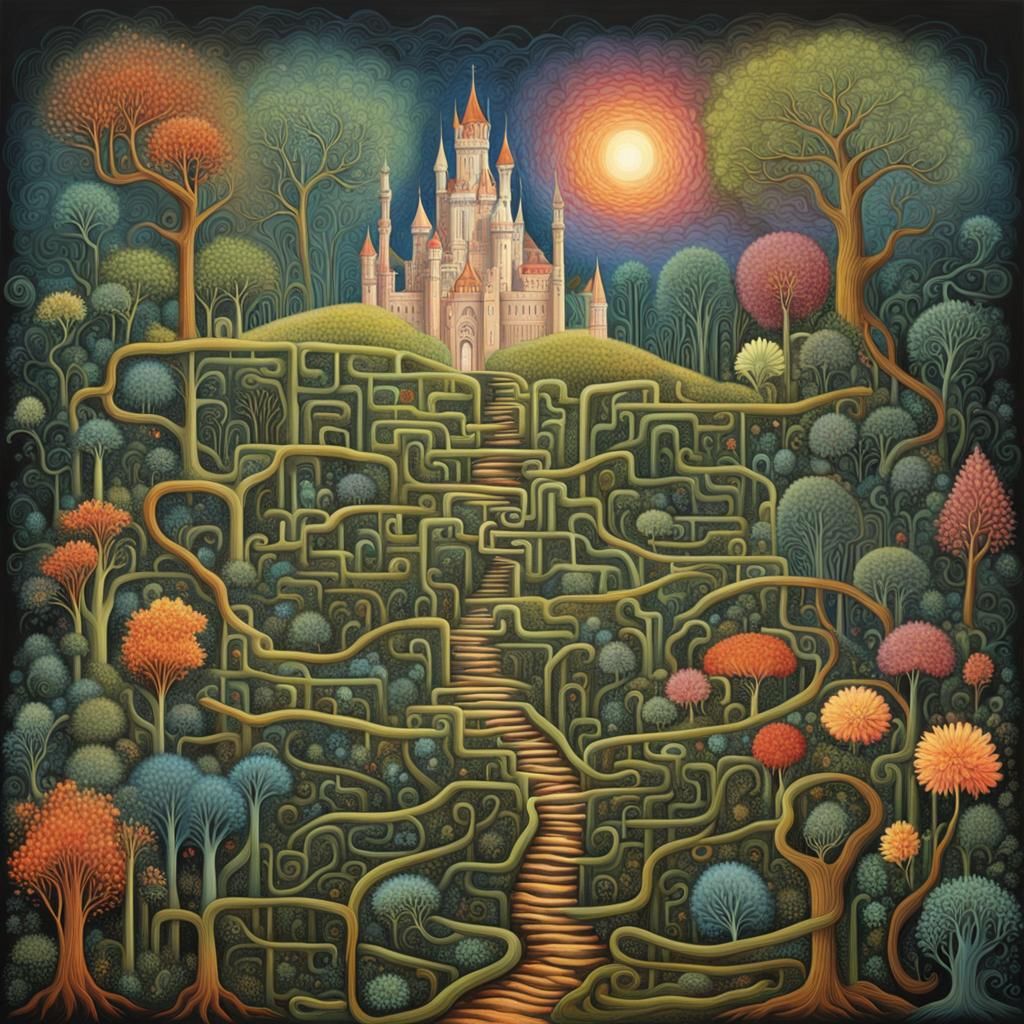 Botanical Realms: Surreal Plants Towering as Castles