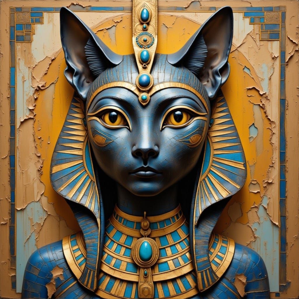 Ancient Egyptian Goddess in Opulent Jewels