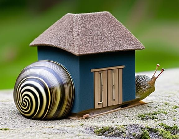 Snail with House on Back