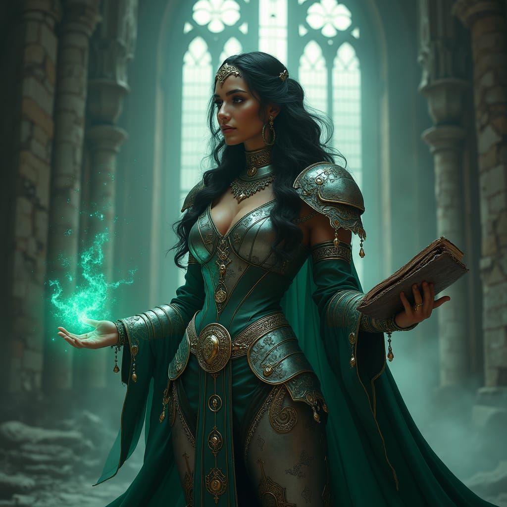 Divine Sorceress in Gothic Realm
