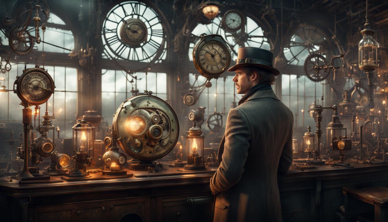 Steampunk detective/scientist