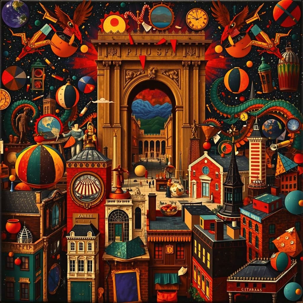 Tsunami Over White Ocean Under Stormy Sky