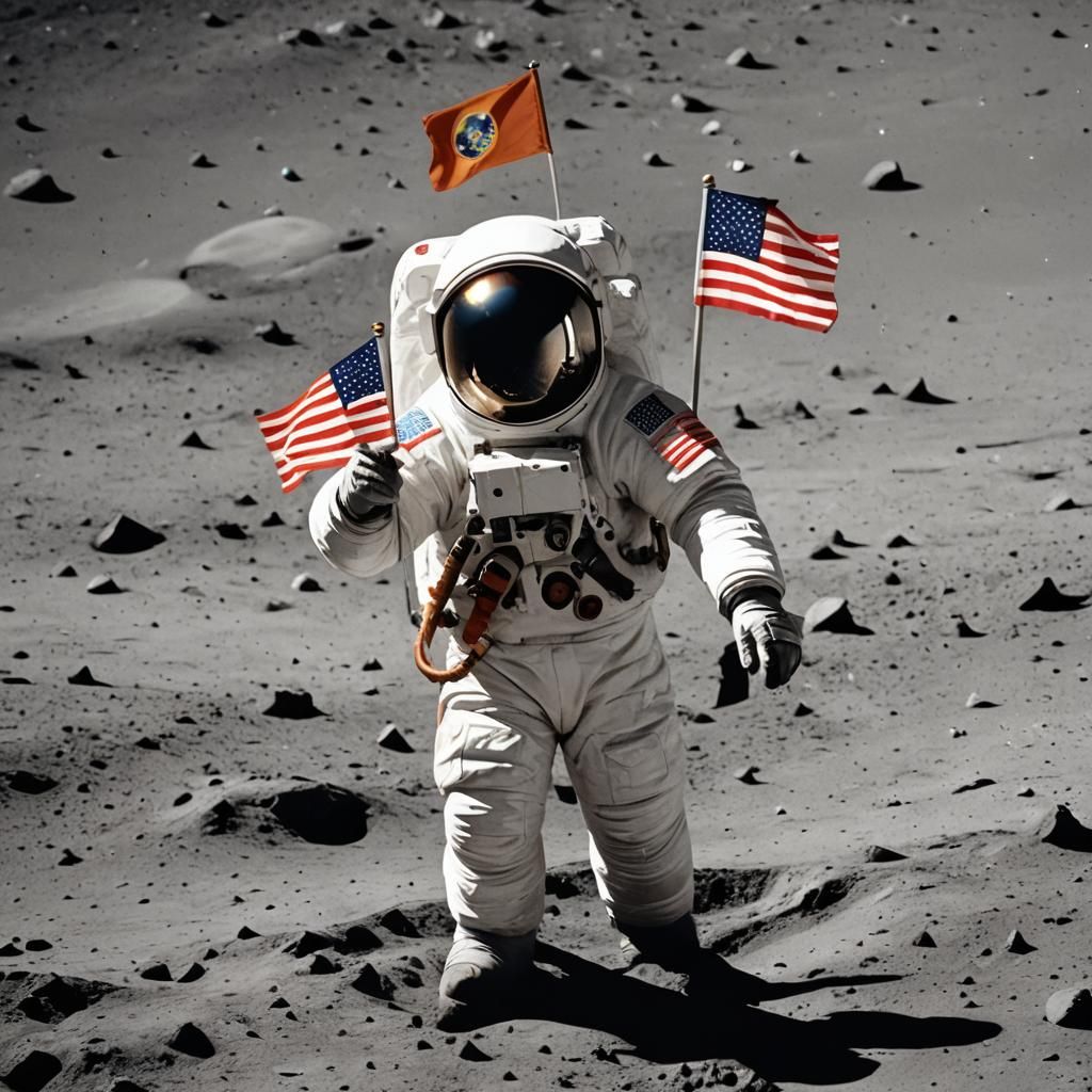 A Llama astronaut