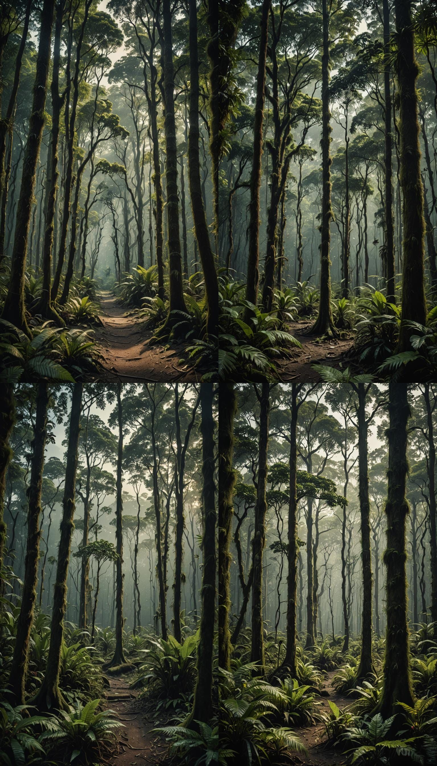 Creepy Amazon Forest: Cinematic Film Still