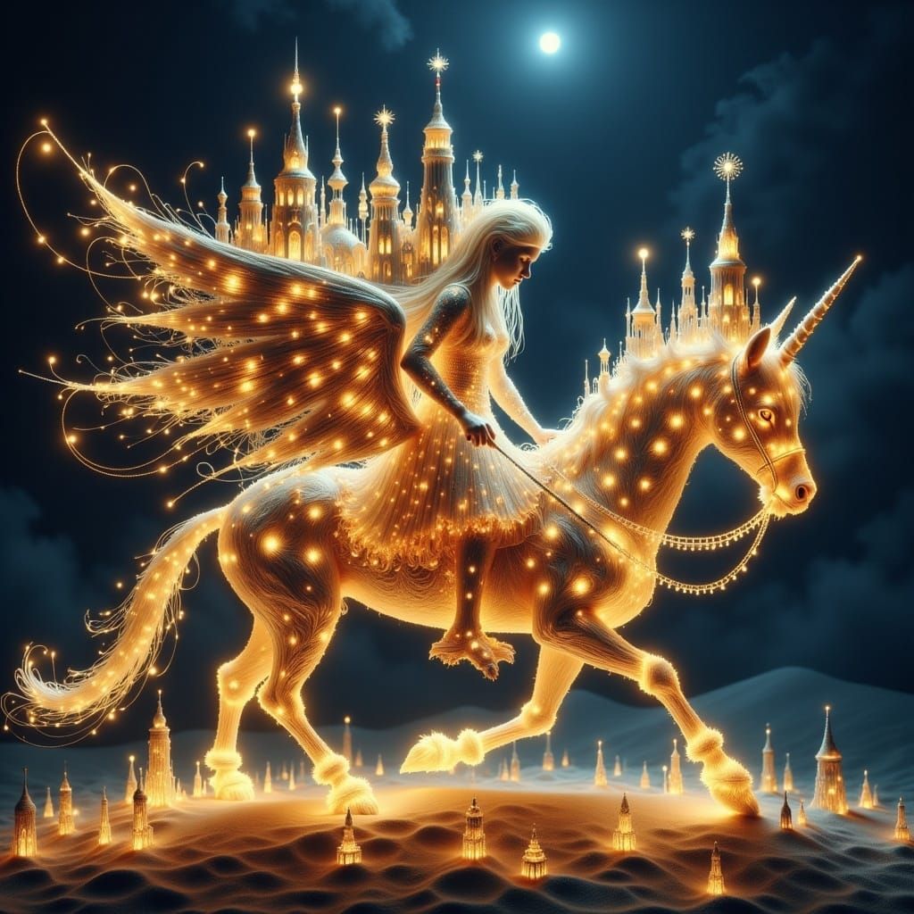 Mystical Fairy Lights Dance Under Vespertine Skies