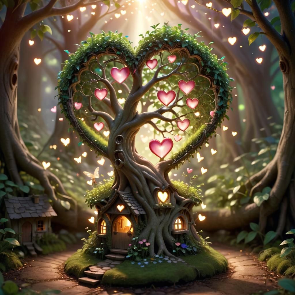 Fairytale Tree Home to Fairies in Heart
