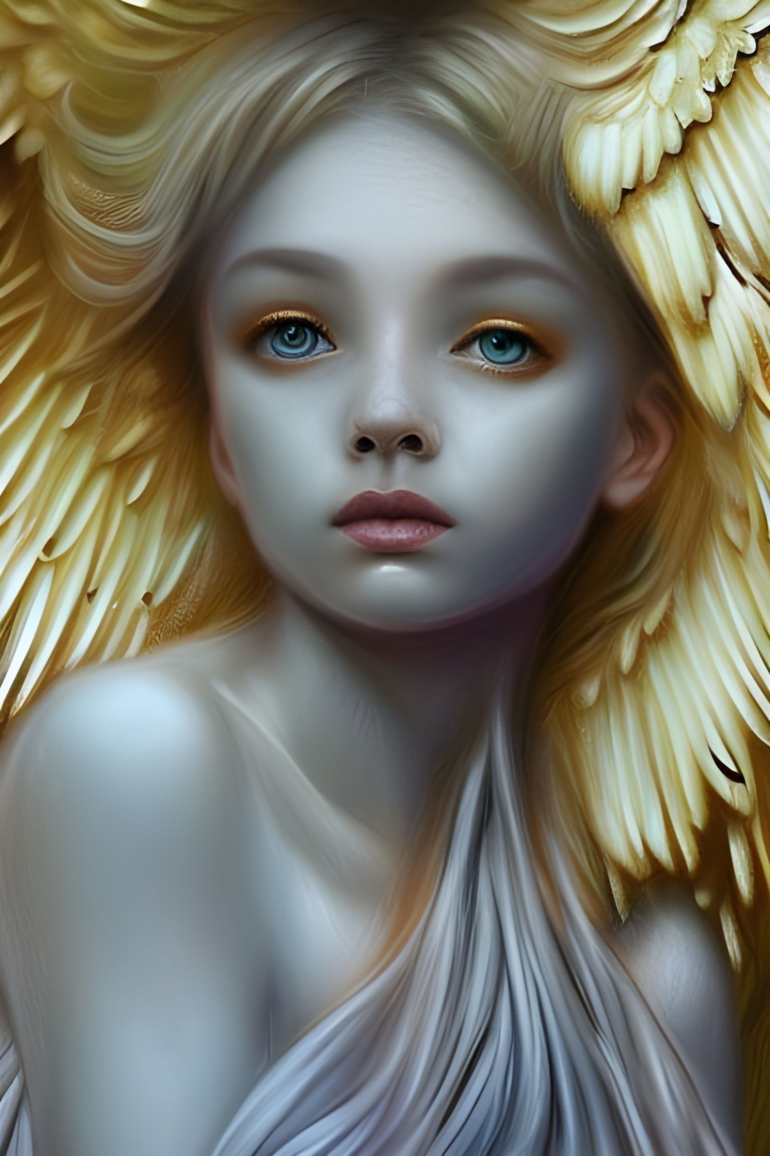 Beautiful Seraphim Angel in Hyperrealistic Style