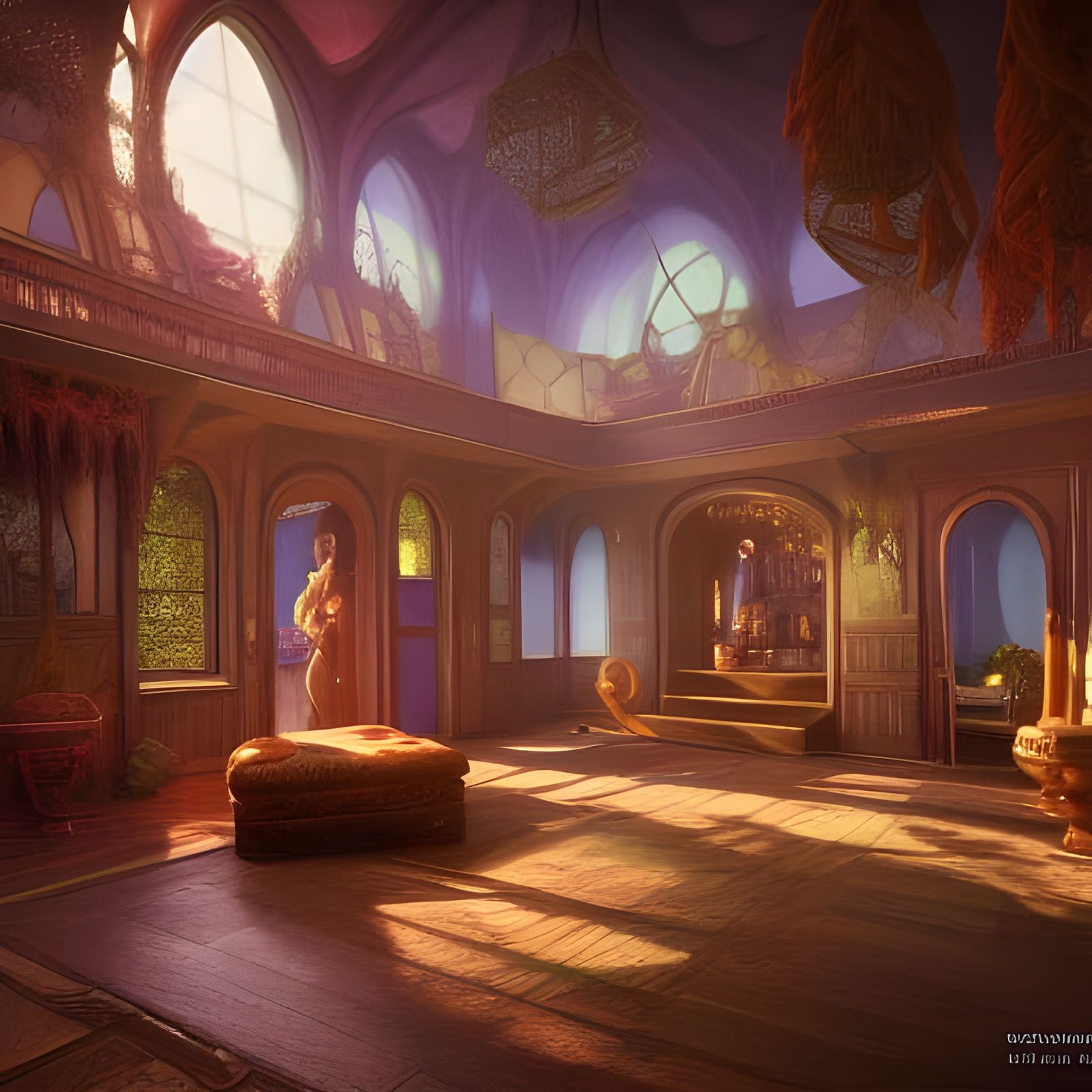 Fantastical Interior of a Magical House