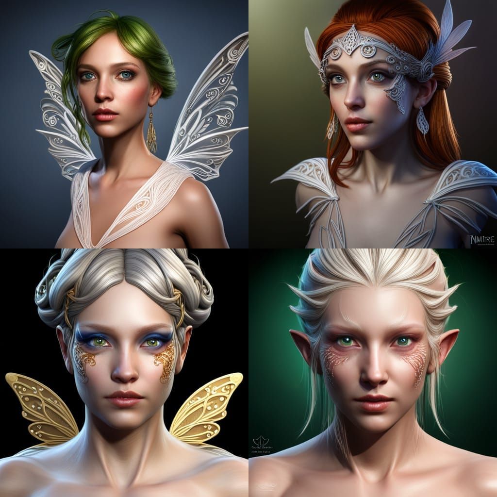 Detailed Fairy Concept Art in 8K Resolution