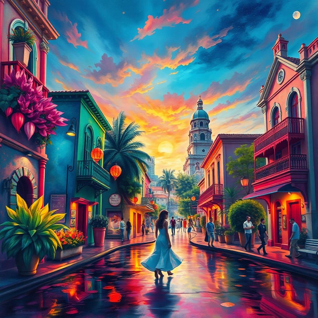 Bioluminescent Flora in a Magical Pastel World