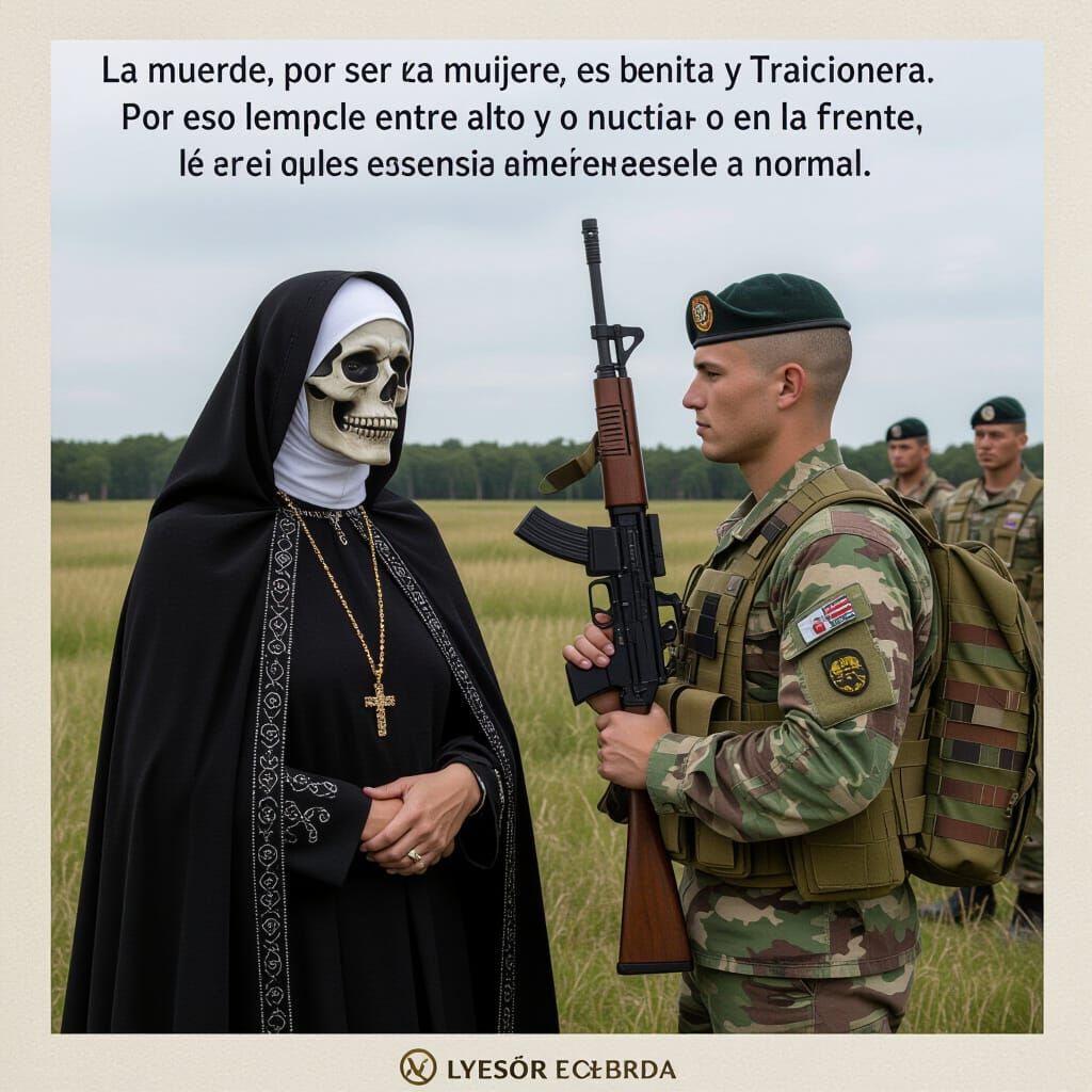 Death as a Beautiful, Treacherous Woman, AI Art