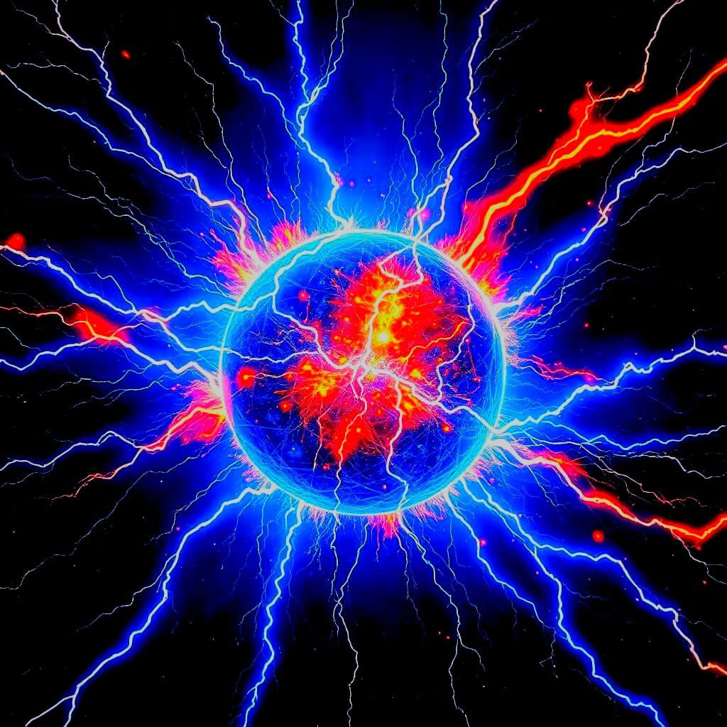 Electrifying Astral Cosmic Explosion in Vibrant Colors