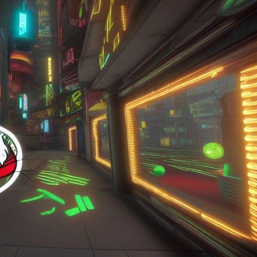 Cyberpunk Cat in the Hat Falls Flat