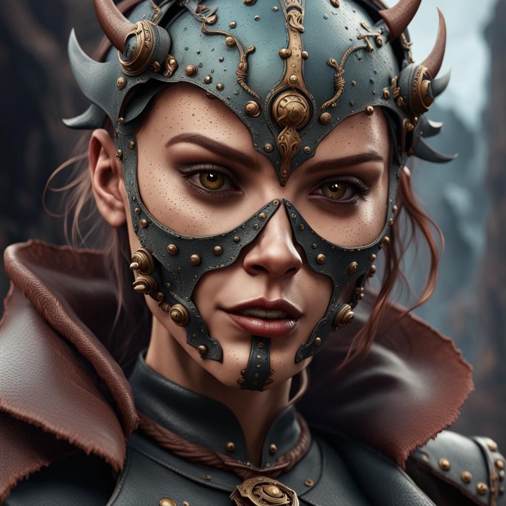 Detailed Matte Painting of Female Leatherface