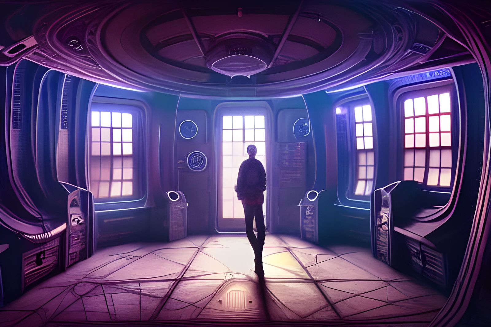 TARDIS Interior Concept Art in Unreal Engine 5