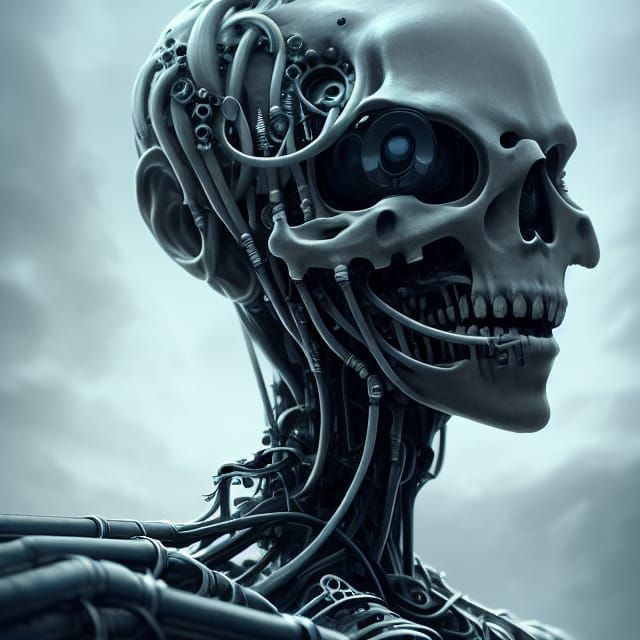 Cyberpunk Android Overrun by Tubular Aberrations