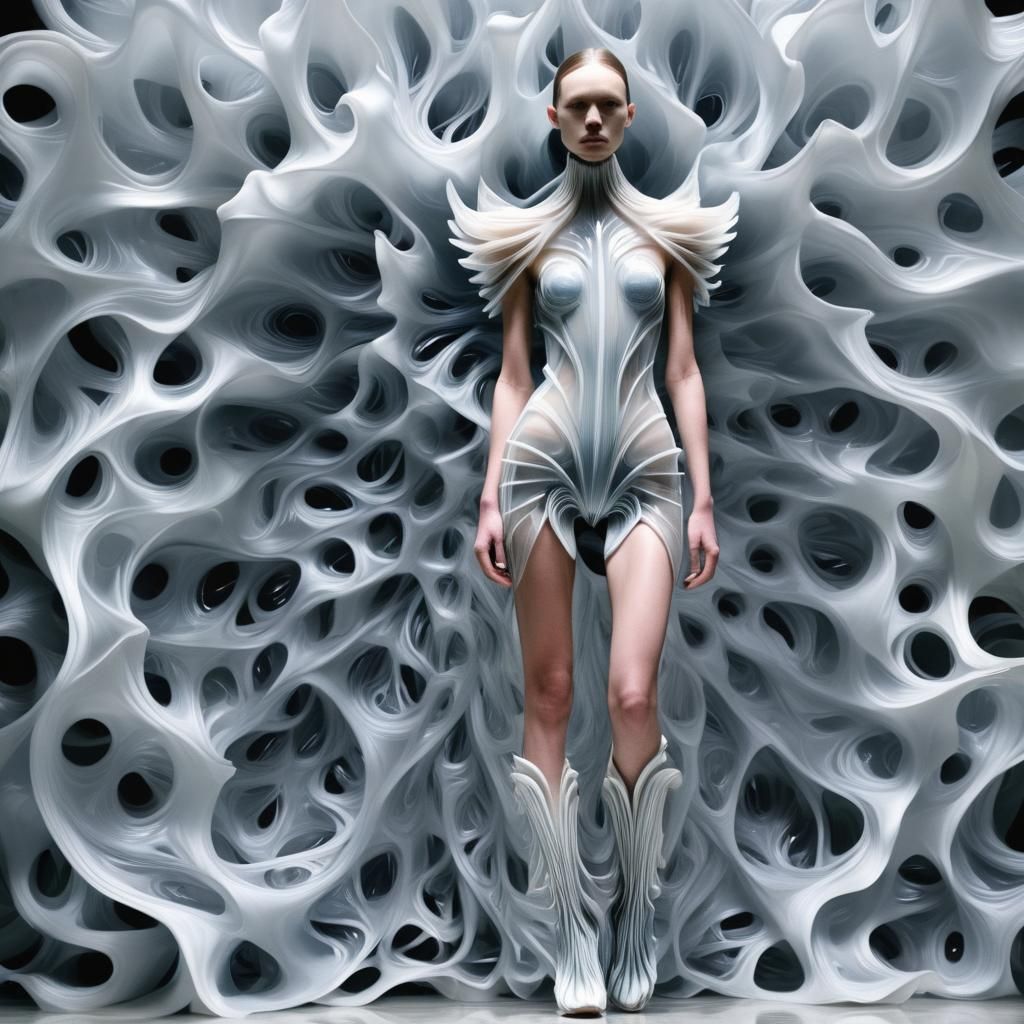 AI Fashion Inspired by Iris van Herpen