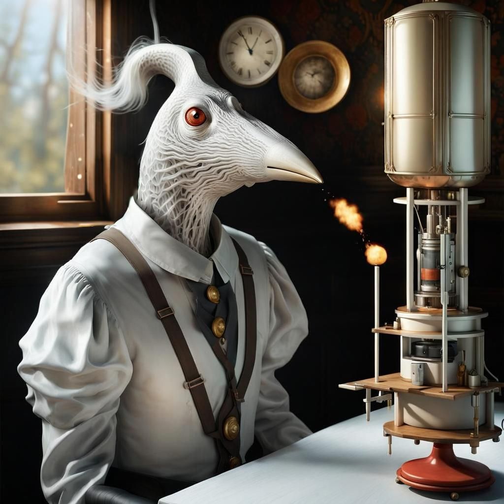 Surreal Rockets Ascend in a Dreamlike Landscape