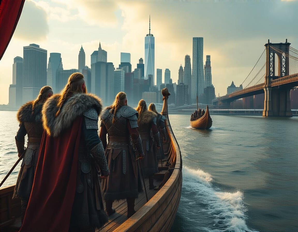 Vikings Discover New York: Cinematic Travel Photography