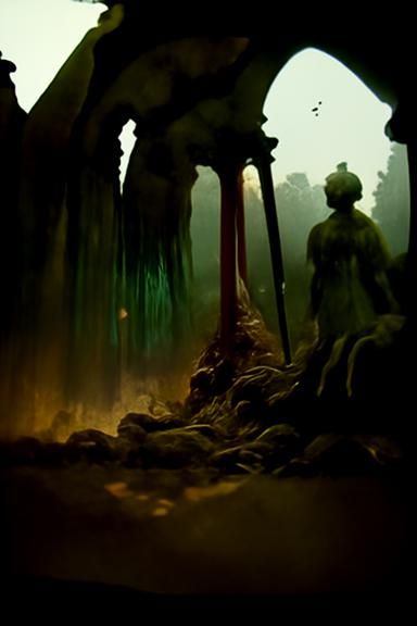 Creepy Kuntilanak Horror Concept Art